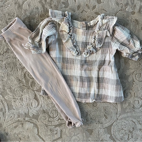 Jessica Simpson 2t plaid outfit set - Picture 1 of 4
